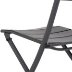 VESTIAMO CASA GIARDINO - Sedia Pieghevole in Acciaio Grigia h81x52x46 cm - immagine 5