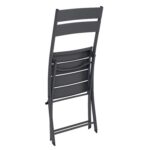 VESTIAMO CASA GIARDINO - Sedia Pieghevole in Acciaio Grigia h81x52x46 cm - immagine 8