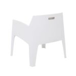 VESTIAMO CASA GIARDINO - Poltrona da giardino in Polipropilene Bianca con Protezione UV - h74x54,8x48 cm - immagine 3