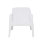 VESTIAMO CASA GIARDINO - Poltrona da giardino in Polipropilene Bianca con Protezione UV - h74x54,8x48 cm - immagine 4