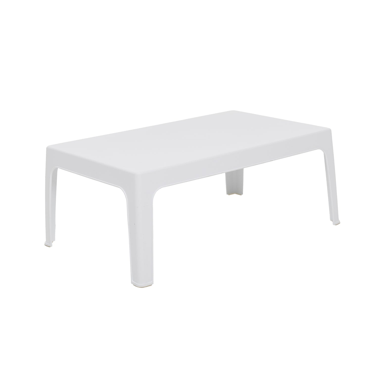 799102-01.jpg VESTIAMO CASA GIARDINO - Tavolo da giardino in Polipropilene Bianca con Protezione UV - h48x100x60 cm - immagine 1