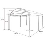VESTIAMO CASA GIARDINO - Gazebo da giardino Telo Verde 3x4 metri - immagine 3