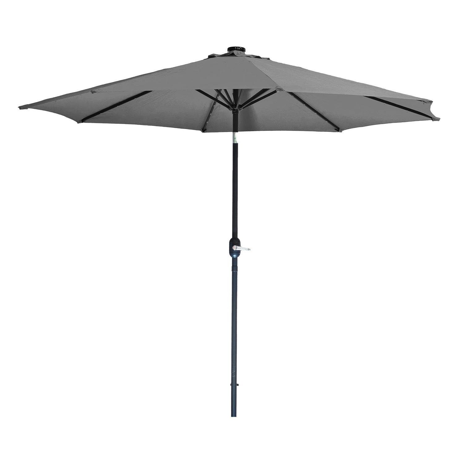 800515.jpg VESTIAMO CASA GIARDINO - Ombrellone da giardino con 32 LED e Pannello Solare Grigio diametro 3 metri - immagine 1