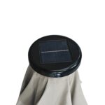 VESTIAMO CASA GIARDINO - Ombrellone da giardino con 32 LED e Pannello Solare Ècru diametro 3 metri - immagine 3
