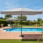 VESTIAMO CASA GIARDINO - Ombrellone da Giardino Grigio con Carrucola 3x3 metri - immagine 2