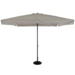 VESTIAMO CASA GIARDINO - Ombrellone da Giardino Grigio con Carrucola 3x3 metri