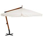 VESTIAMO CASA GIARDINO - Ombrellone Rettangolare a lampada Ècru 3x4 metri - immagine 8