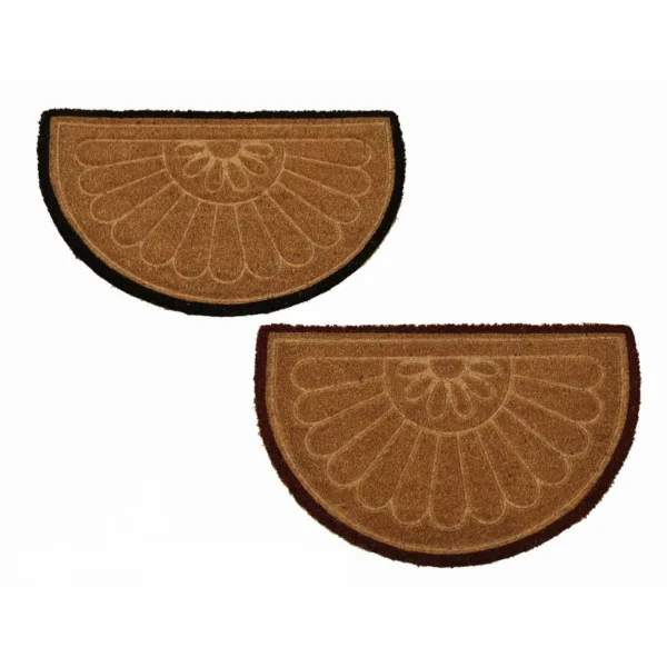 VESTIAMO CASA - Zerbino Mezzaluna in Fibra di Cocco e PVC 46x72 cm