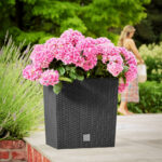 Vaso da esterno Rato Low antracite 39x39x40,5cm 64L - immagine 3