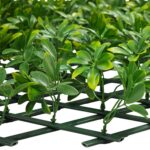 VESTIAMO CASA GIARDINO - Siepe Artificiale Estensibile con foglie di Schefflera Verde h28x280 cm - immagine 3