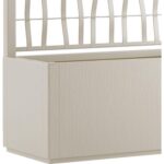 STEFANPLAST - Fioriera Rettangolare con spalliera Linea Ethica Gesso - h140x80x36 cm - immagine 2
