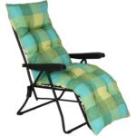 METAL FAR - Sedia Sdraio pieghevole Garden Tonda con cuscino Flock - immagine 2