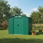 VERDELOOK - Casetta Box da Giardino Jardin in Lamiera Zincata - h206x236x174 cm - immagine 2