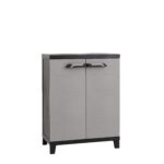 TOOMAX - Armadio Basso Prime Antracite Scuro/Grigio Tortora h88x66x40 cm