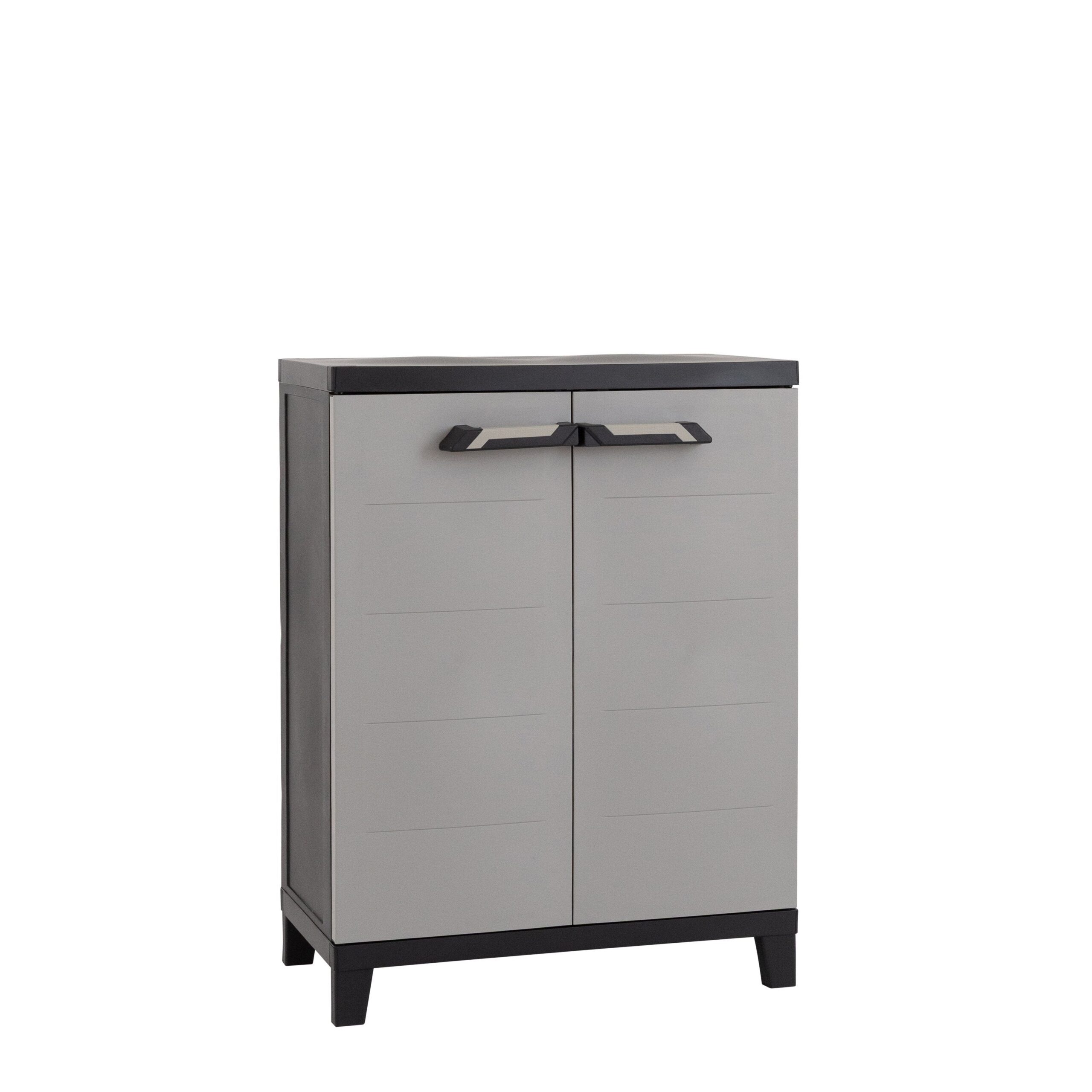 937111-01.jpg TOOMAX - Armadio Basso Prime Antracite Scuro/Grigio Tortora h88x66x40 cm - immagine 1