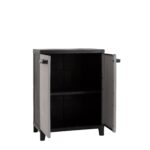 TOOMAX - Armadio Basso Prime Antracite Scuro/Grigio Tortora h88x66x40 cm - immagine 3