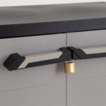 TOOMAX - Armadio Basso Prime Antracite Scuro/Grigio Tortora h88x66x40 cm - immagine 4