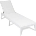 TOOMAX - Lettino da esterno Numana Effetto Rattan Bianco con schienale regolabile - h29x186x60 cm - immagine 3