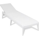 TOOMAX - Lettino da esterno Numana Effetto Rattan Bianco con schienale regolabile - h29x186x60 cm - immagine 4