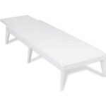 TOOMAX - Lettino da esterno Numana Effetto Rattan Bianco con schienale regolabile - h29x186x60 cm - immagine 5