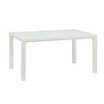 TOOMAX - Tavolo da giardino Davide Bianco Effetto Legno - h74x147x88 cm