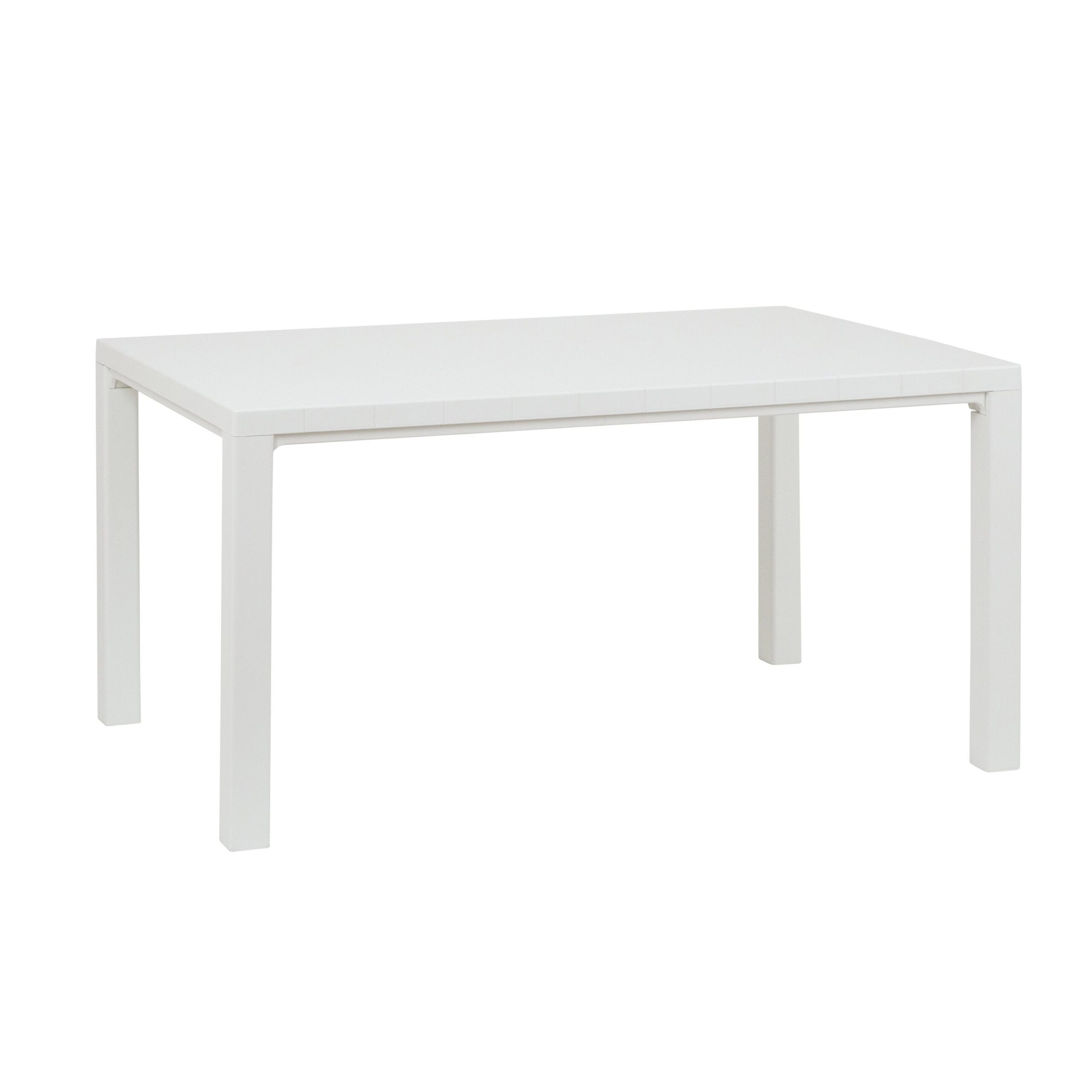 937175-01.jpg TOOMAX - Tavolo da giardino Davide Bianco Effetto Legno - h74x147x88 cm - immagine 1
