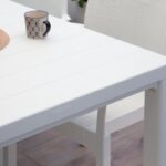 TOOMAX - Tavolo da giardino Davide Bianco Effetto Legno - h74x147x88 cm - immagine 2