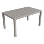 TOOMAX - Tavolo da giardino Davide Grigio Tortora - h74x147x88 cm - immagine 2