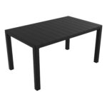TOOMAX - Tavolo da giardino Davide Antracite - h74x147x88 cm - immagine 3