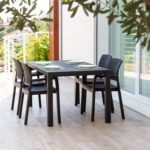 TOOMAX - Tavolo da giardino Davide Antracite - h74x147x88 cm - immagine 2