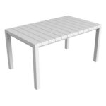 TOOMAX - Tavolo da giardino Davide Bianco Effetto Legno - h74x147x88 cm - immagine 5