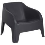 TOOMAX - Poltrona da esterno Petra Antracite - h70x79x76,5 cm
