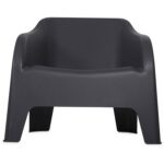 TOOMAX - Poltrona da esterno Petra Antracite - h70x79x76,5 cm - immagine 3