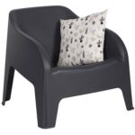 TOOMAX - Poltrona da esterno Petra Antracite - h70x79x76,5 cm - immagine 5