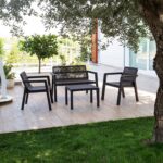 TOOMAX - Set da giardino Riviera 4 posti Antracite - immagine 2