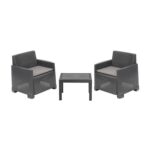 PROGARDEN - Set da giardino Orta Antracite Linea Elegance