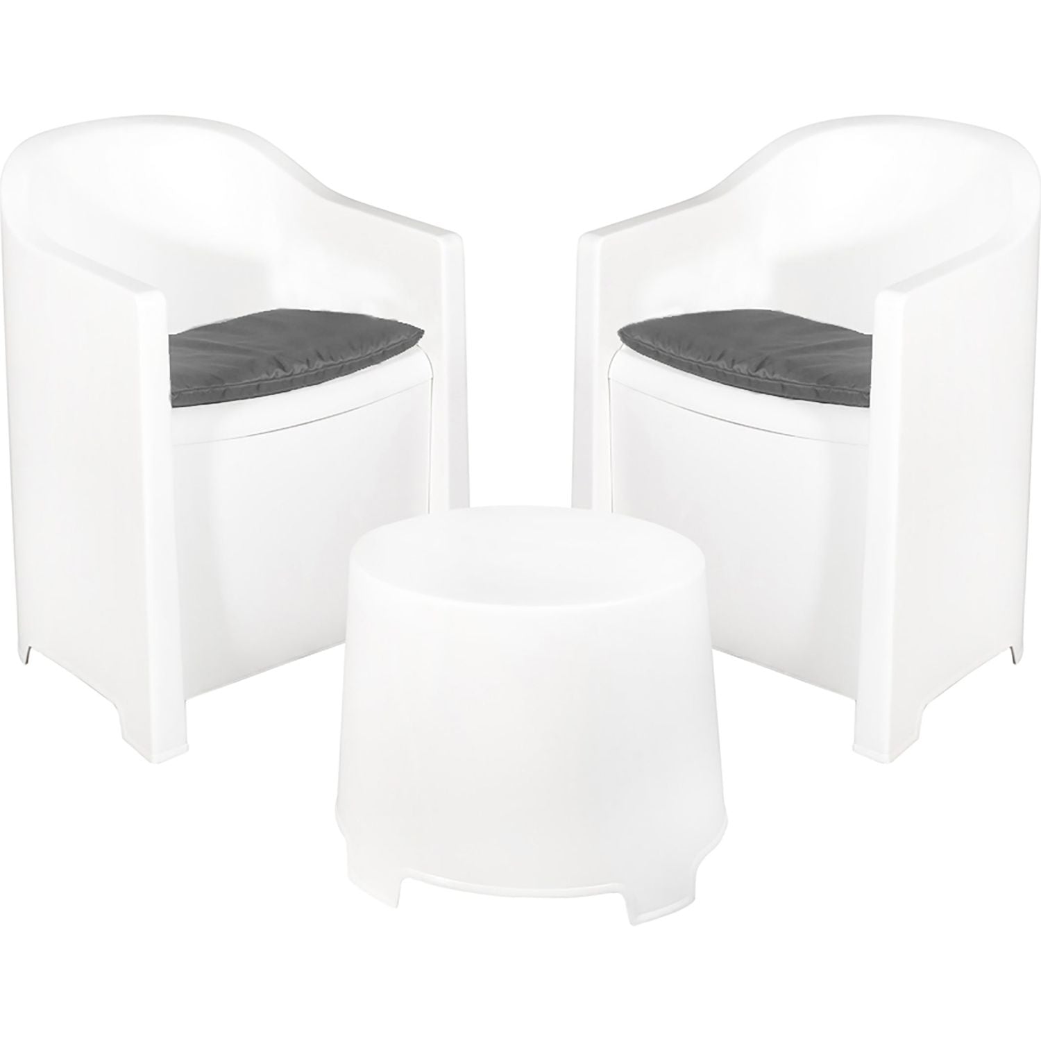 961008A.jpg PROGARDEN - Set da giardino Luna Bianco Linea Elegance - immagine 1