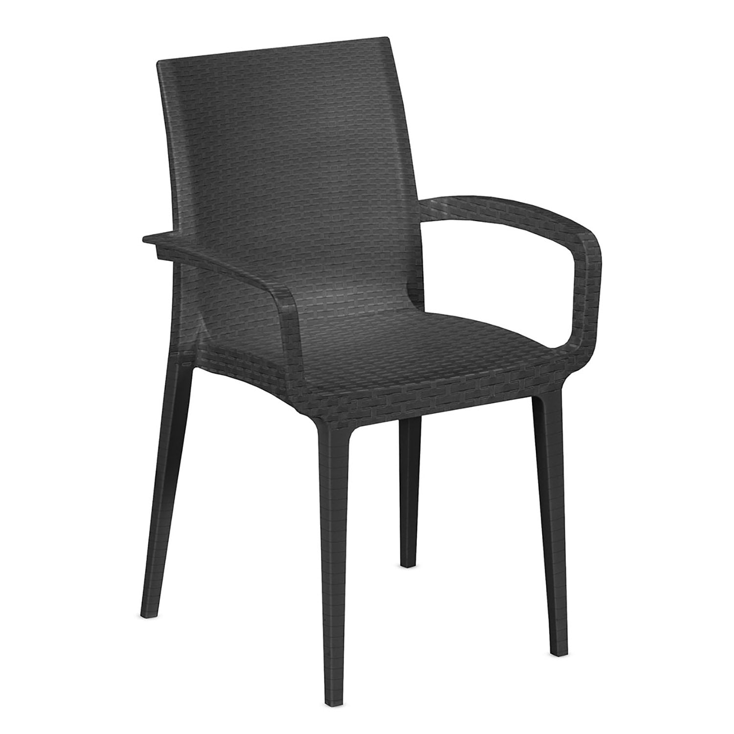 961046_a3d76344-4f1e-43bb-985b-56992c2af241.jpg PROGARDEN - Sedia da giardino Duke Antracite Linea Contract - h81x48x42 cm - immagine 1