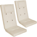 Set di 2 coprisedia Vanamo Crema 118x45x7cm