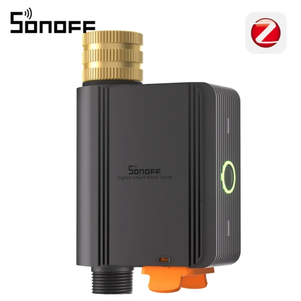 SONOFF Hydro ONE SWV-ZFE Valvola Intelligente Zigbee per Acqua con Misuratore di Flusso, Connettore in Ottone, Funzione Allarme, Compatibile con Apple Home tramite Matter Bridge
