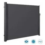 Tenda laterale retrattile per giardino, parasole, divisorio per privacy, ponte, recinzione antivento, piscina, capannone, rivestimento in PU