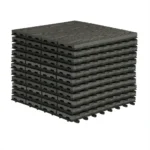 WOLTU 11 Pezzi Piastrelle per Pavimentazione a Incastro in WPC 30x30cm per Giardino e Terrazza 1m&sup2; Resistenti all'Acqua in Composito Legno-Plastica
