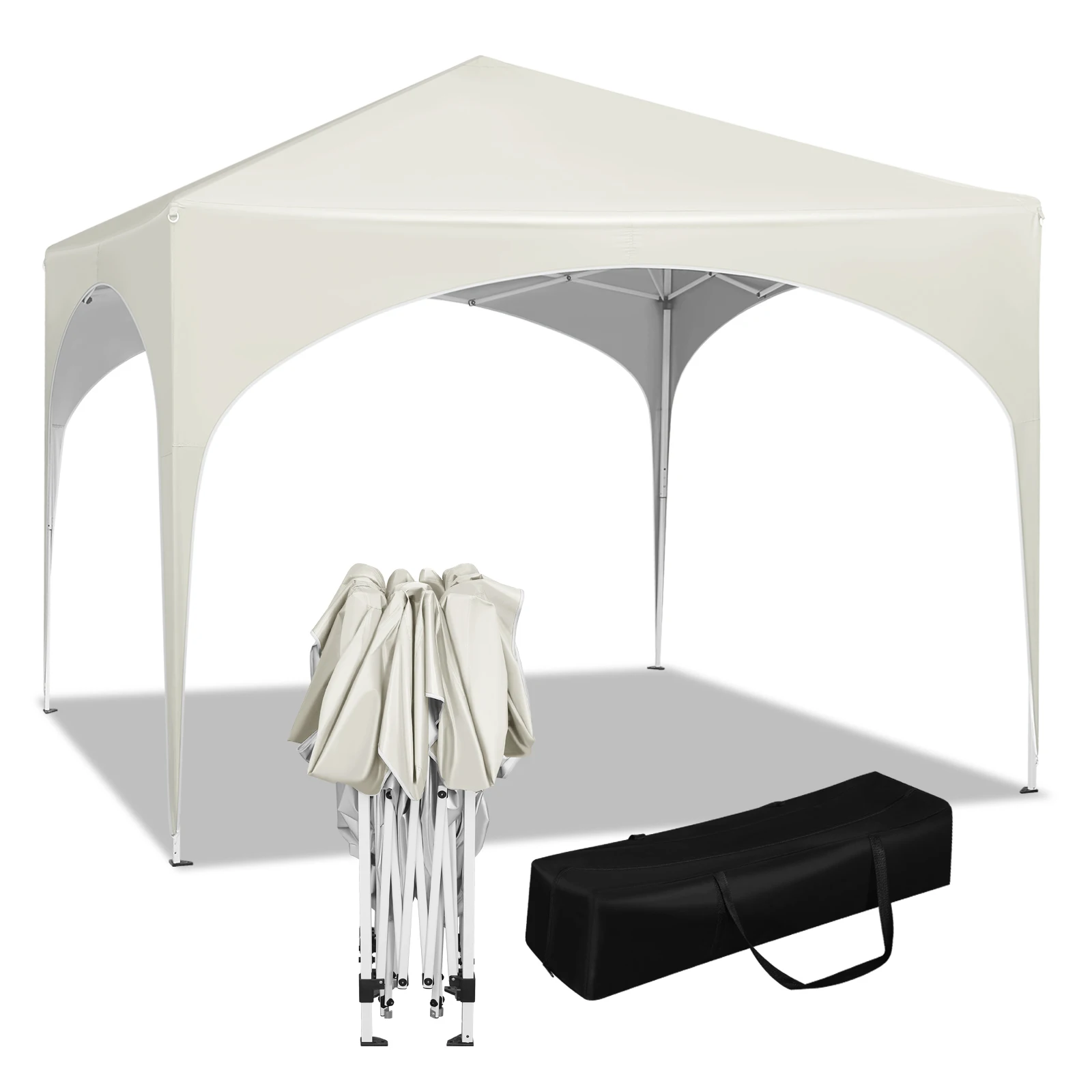 S78e72f54ed034973b5a583e343a330efO.webp Tenda da Festa WOLTU 3x3m, Impermeabile, Pieghevole, Gazebo Pop-Up con Tetto Semicircolare per Mercati all'Aperto