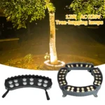 Set di 5 Faretti LED da Esterno per Alberi, in Alluminio, Impermeabili IP65, Luci per Paesaggio e Giardino, Lampade Decorative per Parchi e Cortili