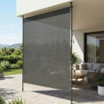 Tenda Parasole Avvolgibile da Esterno con Morsetto, Tenda Verticale in HDPE per Balcone e Patio, Schermo Privacy Senza Fili, Tende Avvolgibili per Esterni