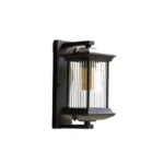 Lampada da Parete LED Retrò per Esterni IP65 Impermeabile, Corpo in Alluminio, Luce da Cortile Nera, Applique da Esterno per Portico, Giardino, Balcone