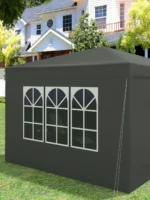 WOLTU Tenda da Giardino Pieghevole 3x3m Impermeabile Protezione UV con Borsa per il Trasporto, Riparo Parasole, Gazebo da Campeggio