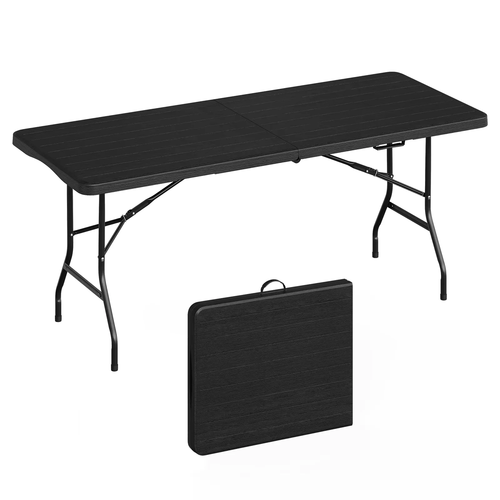 S99919c4f3c254d32bdb519e4dfe99a696.webp WOLTU Tavolo da Giardino Pieghevole per Esterni, Tavolo da Campeggio Portatile Resistente alle Intemperie con Borsa per il Trasporto per 8 Persone, per Patio e Balcone