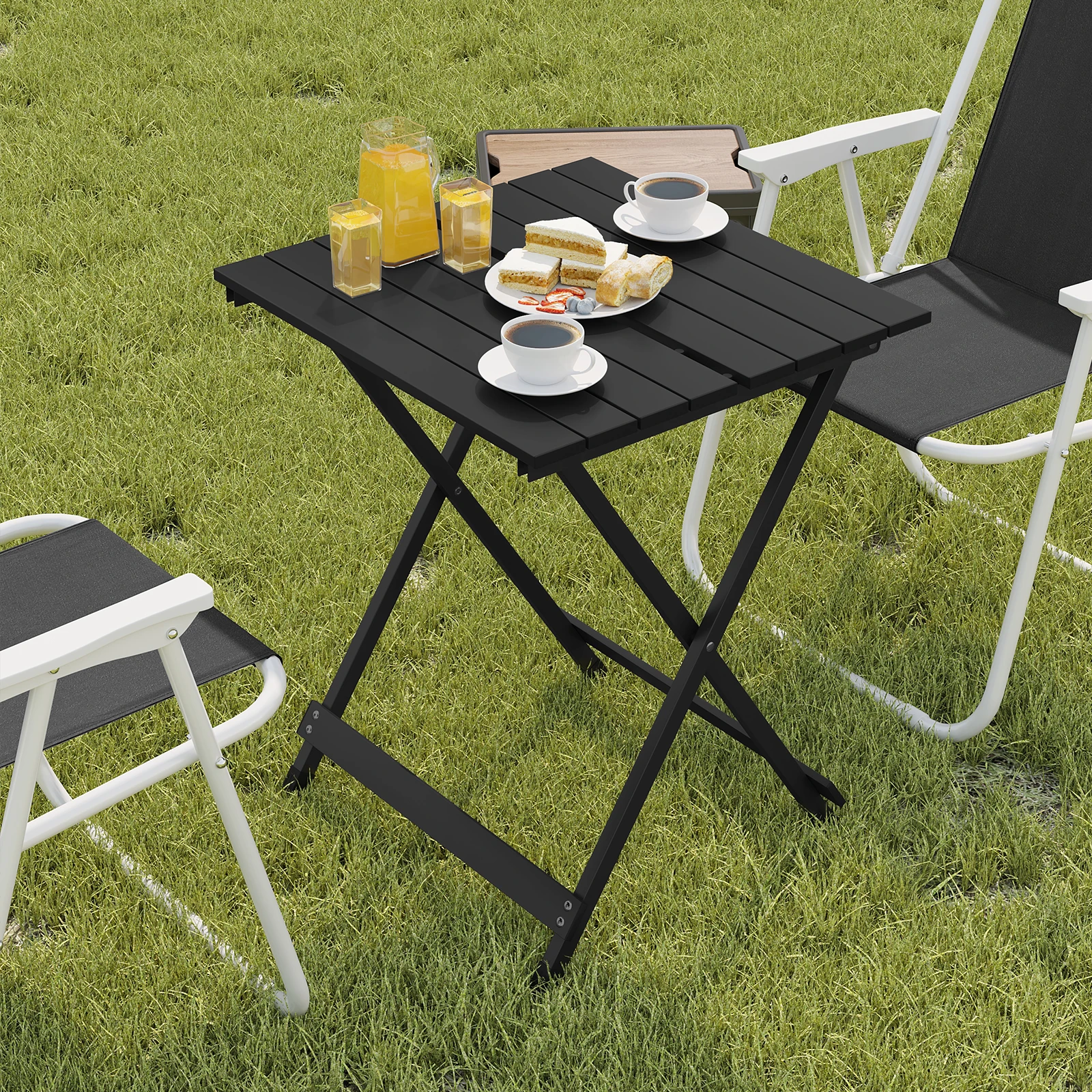 Sa02260eea7d9493f9b6e21aeccce678fN.webp WOLTU Tavolo da campeggio pieghevole in alluminio, tavolo da picnic da giardino, scrivania ultraleggera, tavolino da balcone pieghevole per escursioni interne ed esterne