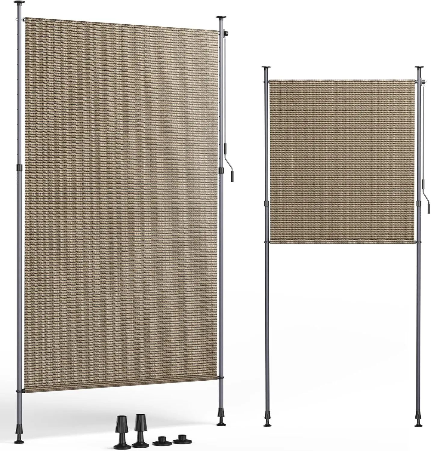 Sa76ff073478744b7bec9deded5c6ed01O.webp Tenda Parasole Avvolgibile da Esterno con Morsetto, Tenda Verticale in HDPE per Balcone e Patio, Schermo Privacy Senza Fili, Tende Avvolgibili per Esterni